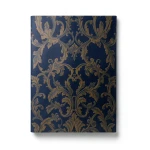 Italian Wallpaper 10m x 0.73m Navy Blue, Model 24031
