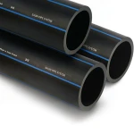 SPS HDPE Pipes PE 100 Pressure 10 Bar OD 315 mm Thickness 18.7 mm Black | Saudi Pipes Systems (SPS)