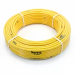 أنابيب HDPE نيبروبلاست PE 100 ضغط 16 بار قطر خارجي 90 مم سمك 8.2 مم لون أصفر 