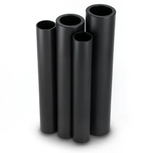HDPE Pipes PE 100 Pressure 10 Bar 200 mm Diameter 18.2 mm Thickness Black