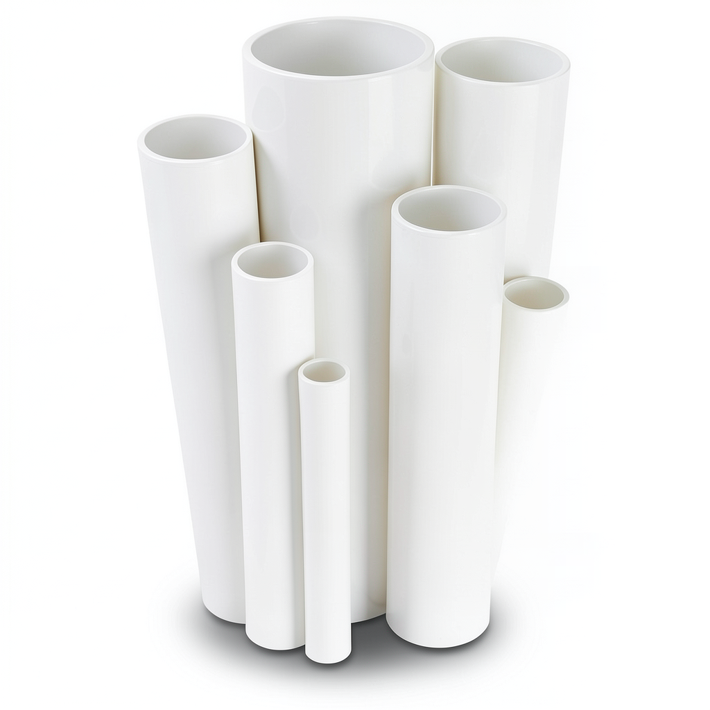 مواسير UPVC ضغط 4 بار قطر خارجي 140 مم سمك 2.8 مم لون أبيض