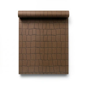Italian Wall Decoration Patterned Design Roll 10 m Brown Color