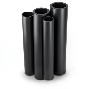 مواسير HDPE PE 100 ضغط 10 بار قطر خارجي 160 مم سمك 14.6 مم لون أسود