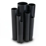 UPVC Pipes Nominal Pressure 6 Bar Outside Diameter 140 mm Thickness 4.1 mm Black