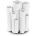 مواسير UPVC ضغط اسمي 10 بار قطر خارجي 140 مم سمك 6.7 مم لون أبيض