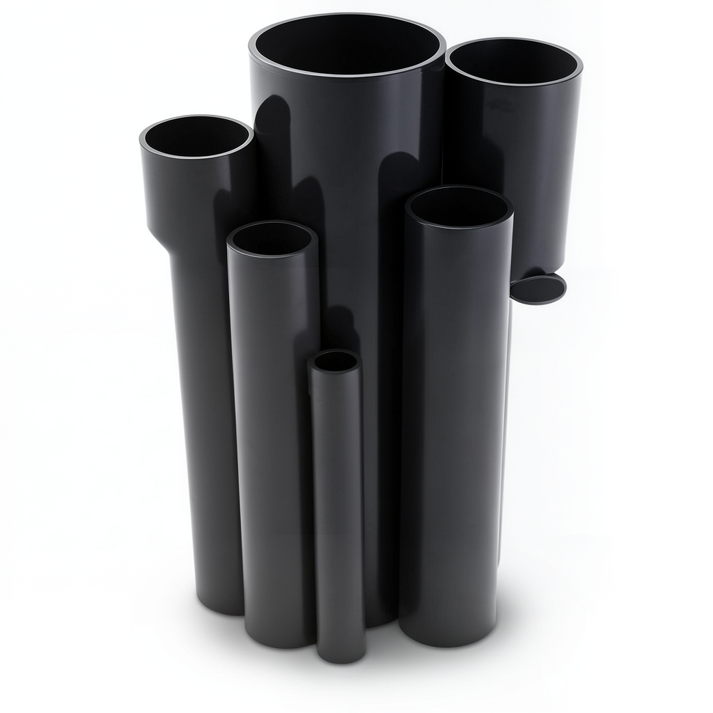 UPVC Pipes Pressure 10 Bar Outside Diameter 140 mm Thickness 6.7 mm Black