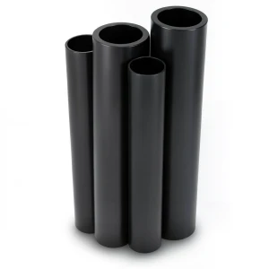 مواسير HDPE PE 80 ضغط 8 بار قطر خارجي 180 مم سمك 16.4 مم لون اسود