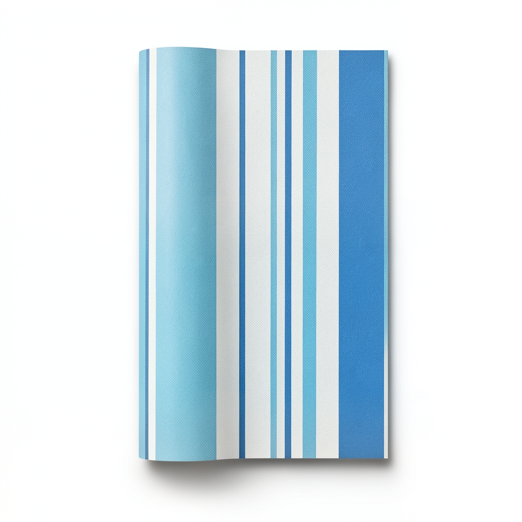Youth and Children Wallpaper 10m x 0.53m Off White with Blue