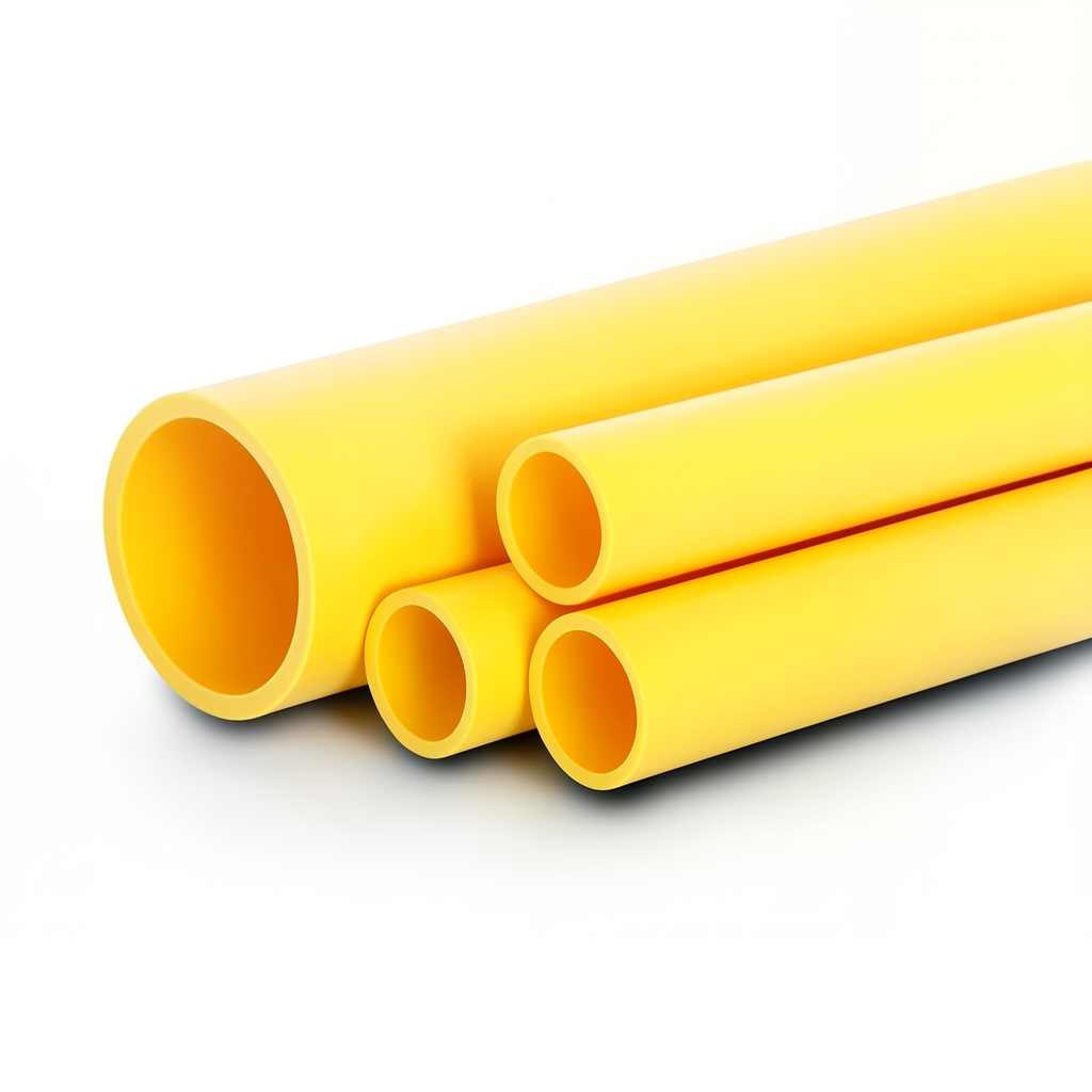 Al-Rajhi HDPE Pipes PE 80 Pressure 4.8 Bar Outside Diameter 200 mm Thickness 11.4 mm Yellow