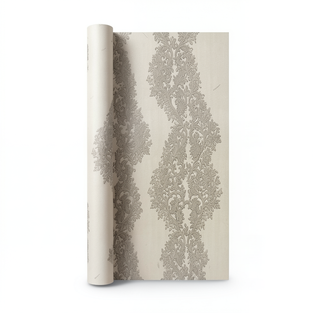 Italian Wallpaper Classic Design 10m×0.70m Beige Color, Model 13004