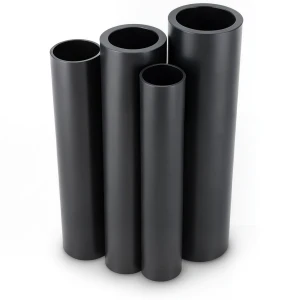 مواسير HDPE PE 100 ضغط 10 بار قطر 200 مم سمك 18.2 مم لون اسود