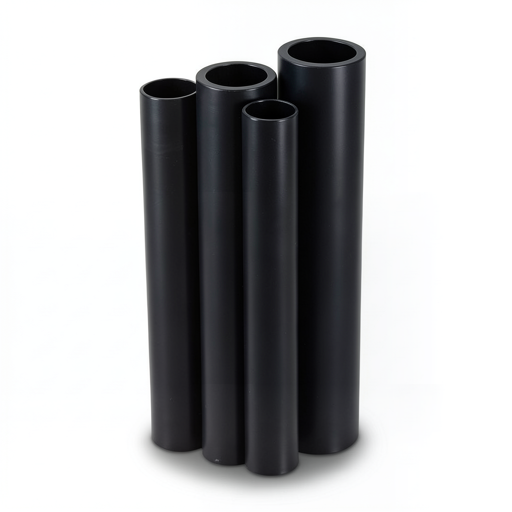 مواسير HDPE PE 80 ضغط 10 بار قطر خارجي 800 مم سمك 58.8 مم لون أسود
