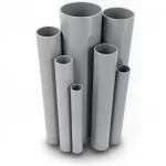 UPVC Pipes Modern Technology Nominal Pressure 21.7 Bar Size 2 inch Thickness 4.47 mm Gray Colour