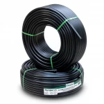 أنابيب HDPE  نيبروبلاست PE 80 ضغط 8 بار قطر خارجي 40 مم سمك 2.4 مم لون اسود