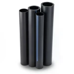 مواسير HDPE PE 80 ضغط 12.5 بار قطر 140 مم سمك 12.7 مم لون أسود