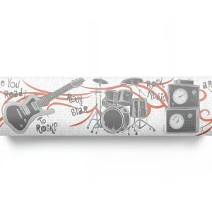 Youth and Children Wallpaper 10m x 0.53m White and Gray, Model GK8821BD