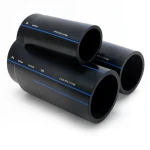 أنابيب HDPE السعودي PE 100 ضغط 10 بار قطر خارجي 400 مم سمك 23.7 مم لون اسود | مصنع أنظمة الانابيب السعودي (SPS)