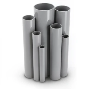 مواسير UPVC ضغط 4 بار قطر خارجي 140 مم سمك 2.8 مم لون رمادي