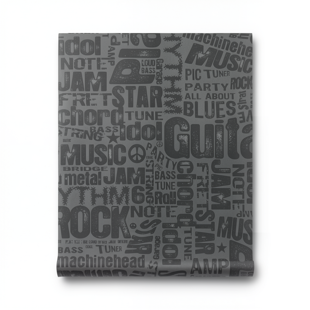 Youth and Children Wallpaper Dark Gray 10m x 0.53m, Model GK8829