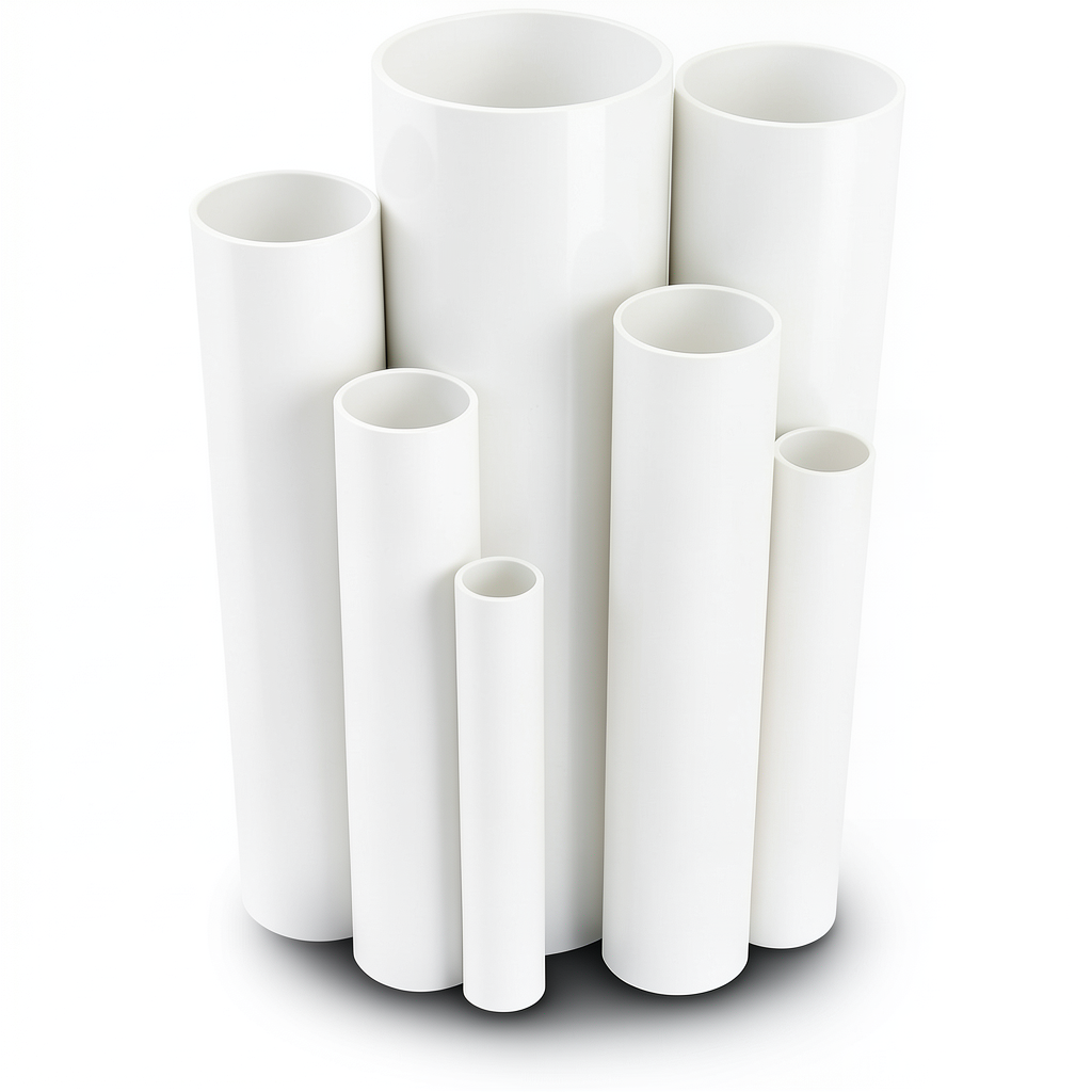UPVC Pipes Nominal Pressure 6 Bar Outside Diameter 140 mm Thickness 4.1 mm White