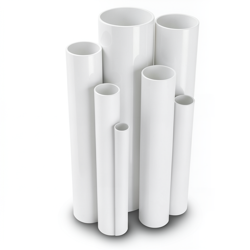 UPVC Pipes Nominal Pressure 6 Bar Outside Diameter 140 mm Thickness 4.1 mm White
