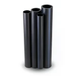 مواسير HDPE PE 80 ضغط 12.5 بار قطر خارجي 180 مم سمك 16.4 مم لون أسود