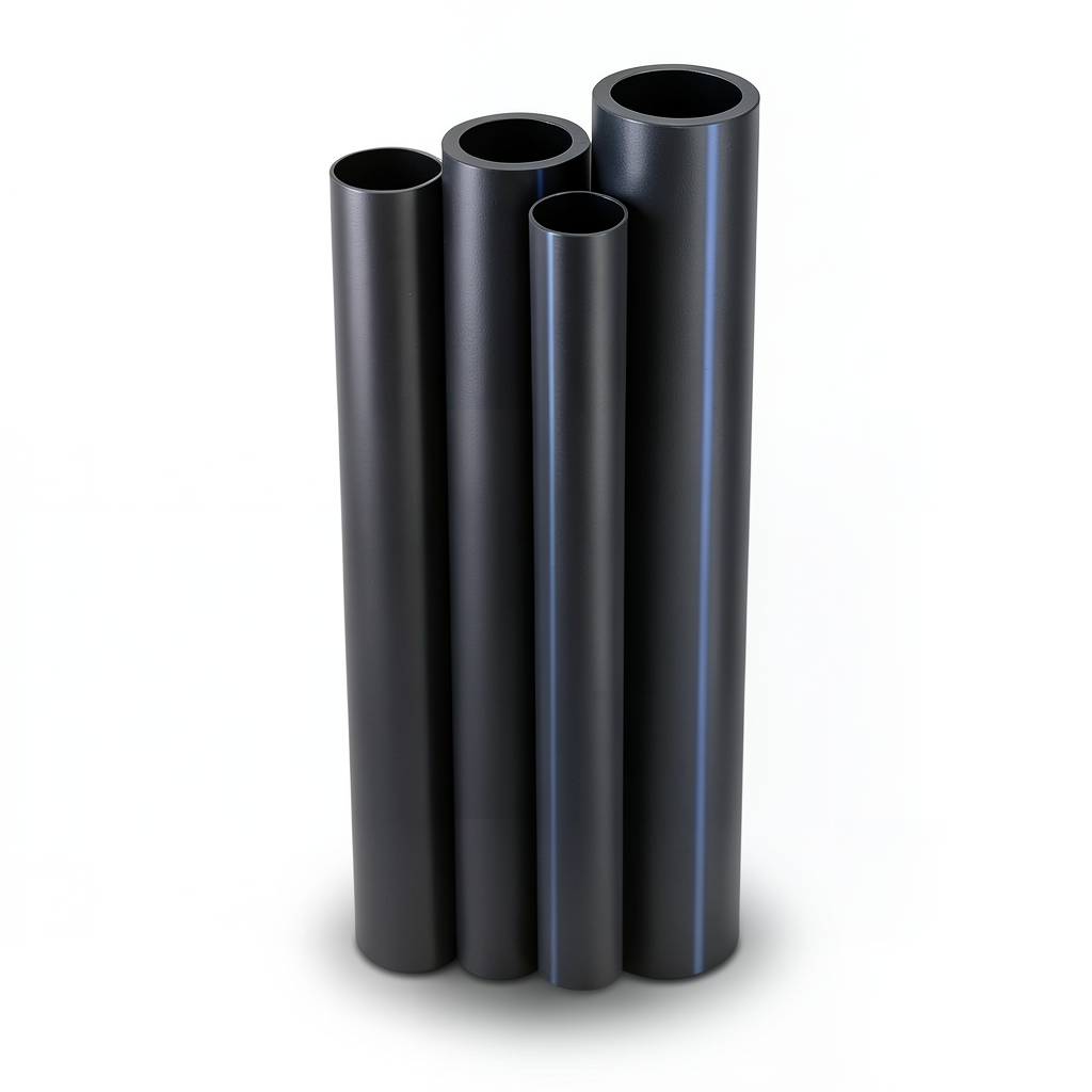 مواسير HDPE PE 80 ضغط 12.5 بار قطر خارجي 180 مم سمك 16.4 مم لون أسود