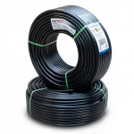 أنابيب HDPE نيبروبلاست PE 100 ضغط 16 بار قطر خارجي 20 مم سمك 1.9 مم لون اسود