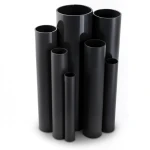 UPVC Pipes Nominal Pressure 6 Bar Outside Diameter 140 mm Thickness 4.1 mm Black