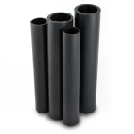 مواسير HDPE PE 80 ضغط 12.5 بار قطر خارجي 200 مم سمك 18.2 مم لون أسود