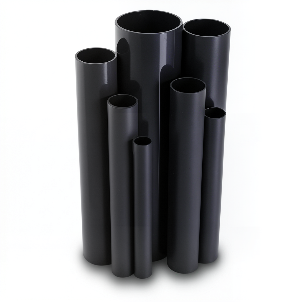 UPVC Pipes Nominal Pressure 6 Bar Outside Diameter 140 mm Thickness 4.1 mm Black