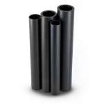 HDPE Pipes PE 80 Pressure 12.5 Bar Diameter 225 mm Thickness 20.5 mm Black