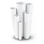 مواسير UPVC ضغط اسمي 10 بار قطر خارجي 140 مم سمك 6.7 مم لون أبيض