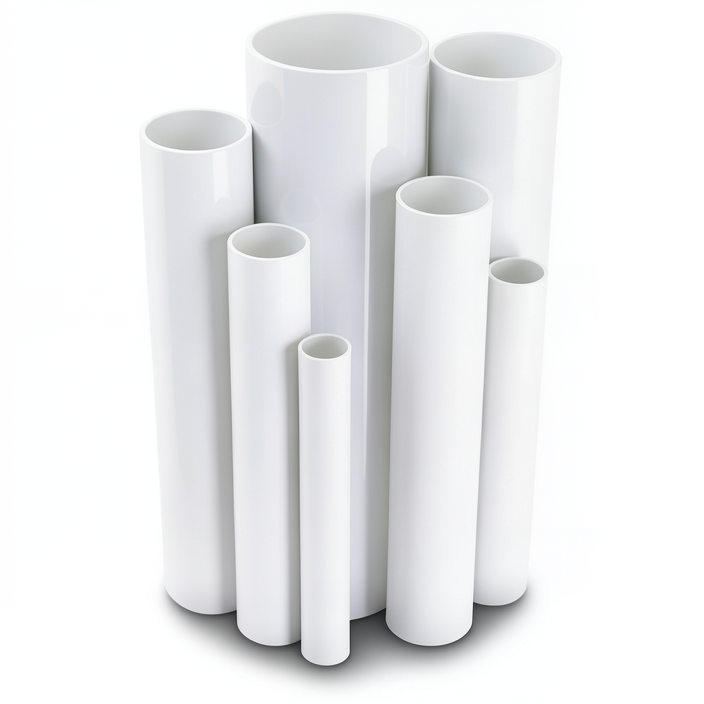 مواسير UPVC ضغط 2.5 بار قطر خارجي 710 مم سمك 5.7 مم لون أبيض