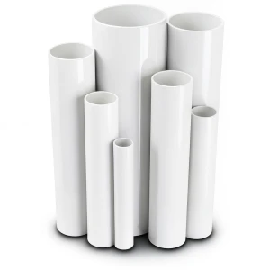 مواسير UPVC ضغط 4 بار قطر خارجي 630 مم سمك 12.4 مم لون أبيض