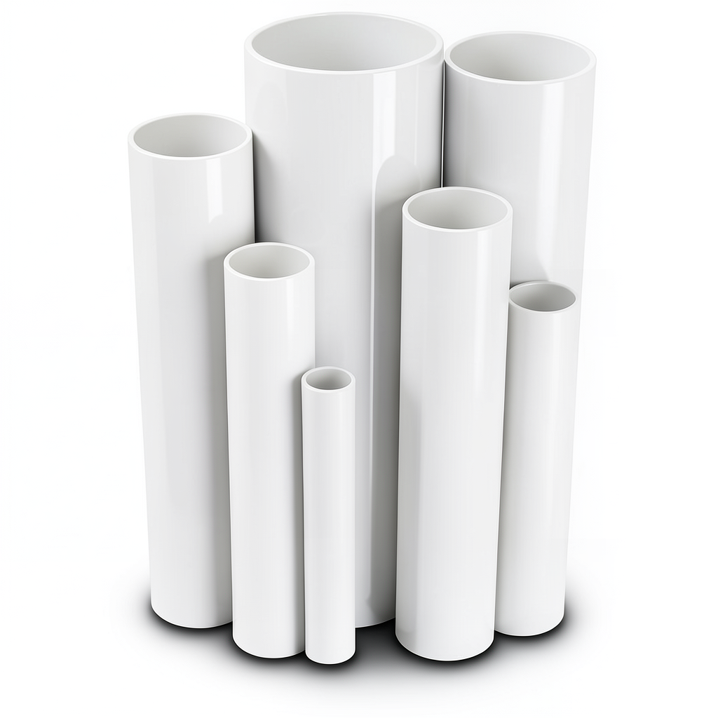 UPVC Pipes Pressure 4 Bar Outside Diameter 630 mm Thickness 12.4 mm White