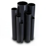 مواسير UPVC ضغط 10 بار قطر خارجي 140 مم سمك 6.7 مم لون اسود