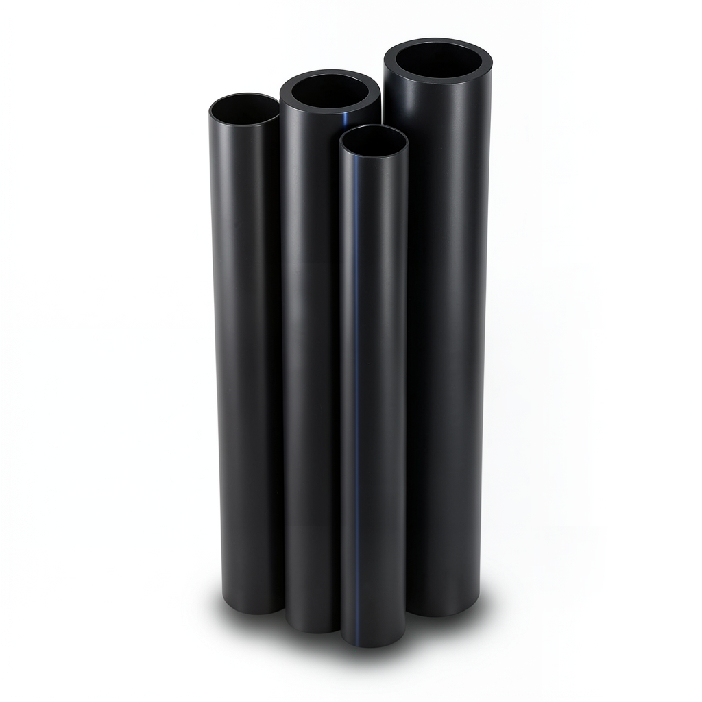 أنابيب HDPE PE 100 ضغط 10 بار قطر 225 مم سمك 20.5 مم لون أسود