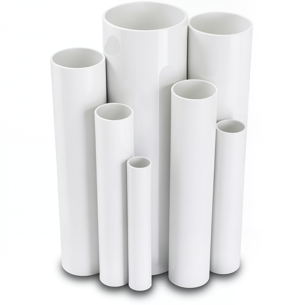 UPVC Pipes Pressure 4 Bar Outside Diameter 800 mm Thickness 15.7 mm White