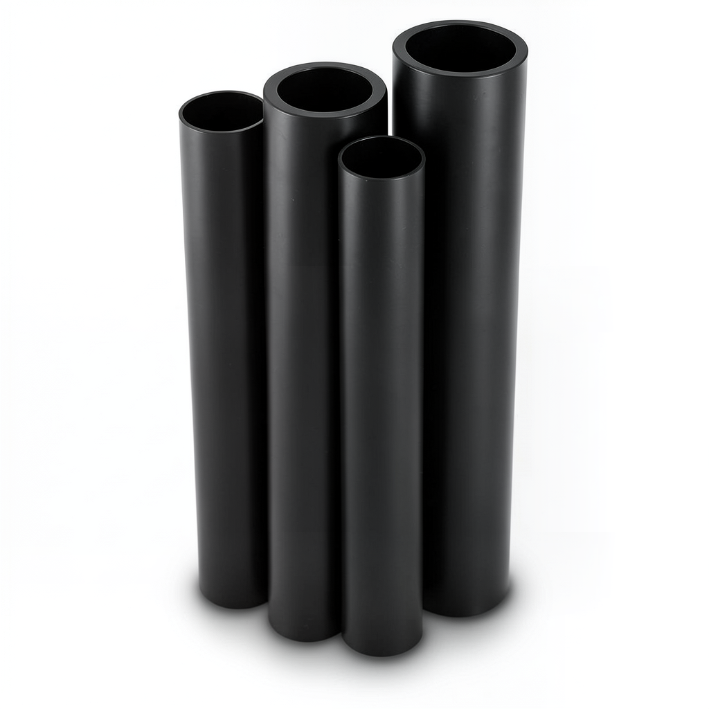 مواسير HDPE PE 80 ضغط 12.5 بار قطر خارجي 315 مم سمك 28.4 مم لون أسود