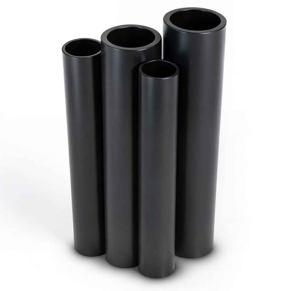 أنابيب HDPE الراجحي PE 100 ضغط 6 بار قطر خارجي 450 مم سمك 25.6 مم أسود