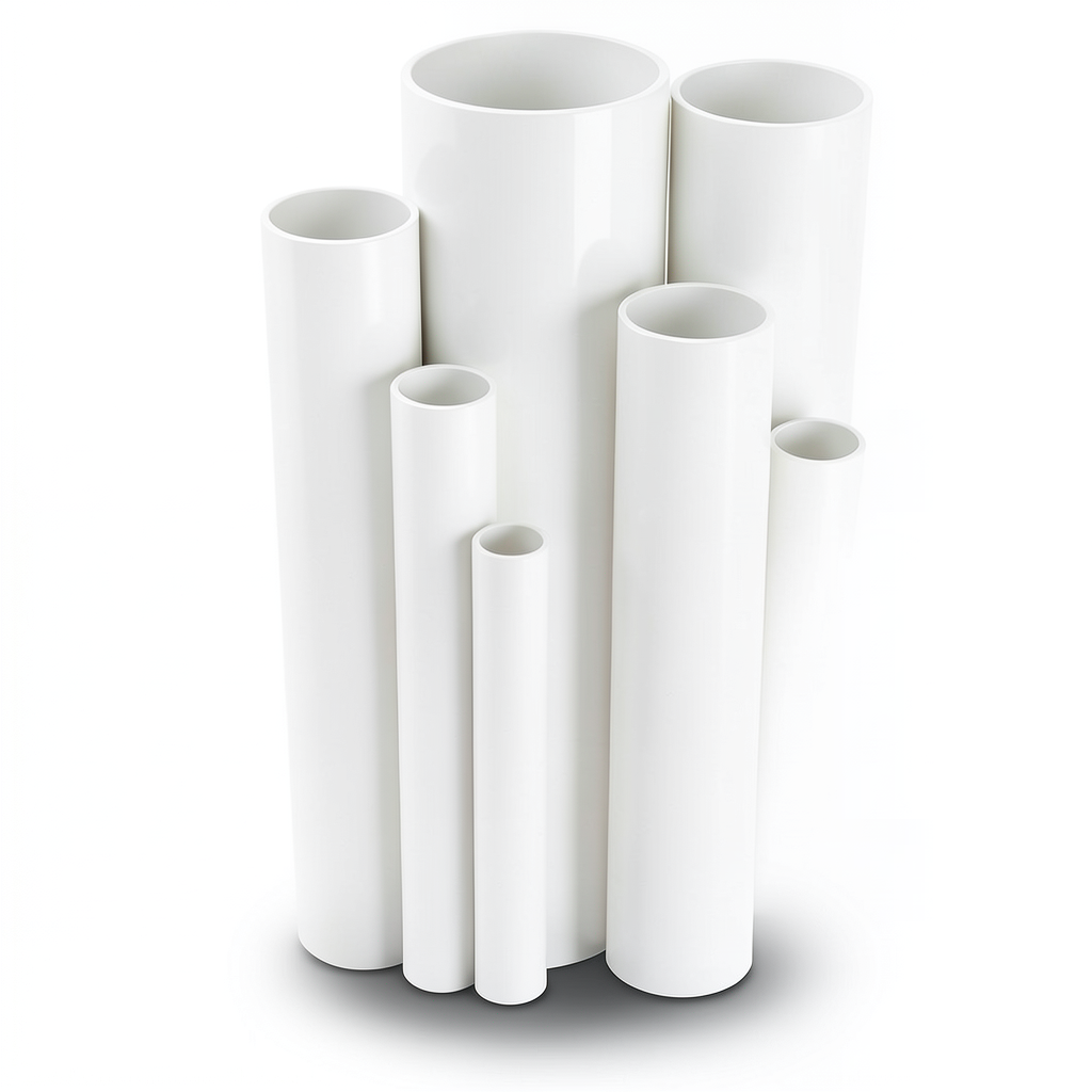 UPVC Pipes Nominal Pressure 6 Bar Outside Diameter 630 mm Thickness 18.4 mm White