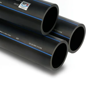 SPS HDPE Pipe PE 100 Pressure 16 Bar OD 315 mm Thickness 28.6 mm Black | Saudi Pipes Systems (SPS)