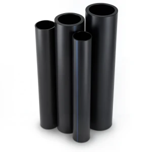 مواسير HDPE بولي ايثيلين عالي الكثافة PE 80 ضغط 4.8 بار قطر خارجي 200 مم سمك 11.4 مم لون أسود