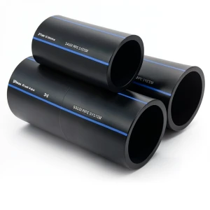 مواسير HDPE PE 100 ضغط 10 بار قطر خارجي 355 مم سمك 21.1 مم لون أسود | مصنع أنظمة الانابيب السعودي (SPS)