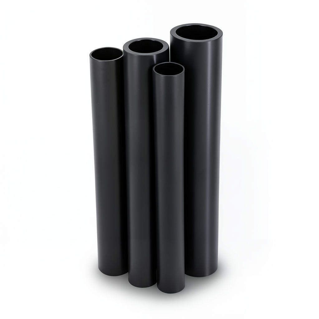 Al-Rajhi HDPE Pipes PE 80 Pressure 4.8 Bar Diameter 225 mm Thickness 12.8 mm Black