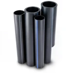HDPE Pipe PE 80 Pressure 10 Bar 800 mm OD Thickness 58.8 mm Black
