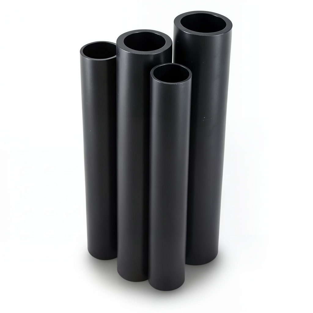 HDPE Pipes PE 80 Pressure 10 Bar Outside Diameter 900 mm Thickness 66.1 mm Black