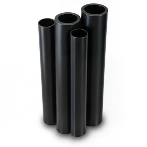 مواسير HDPE PE 80 ضغط 4.8 بار قطر 280 مم سمك 15.9 مم لون أسود