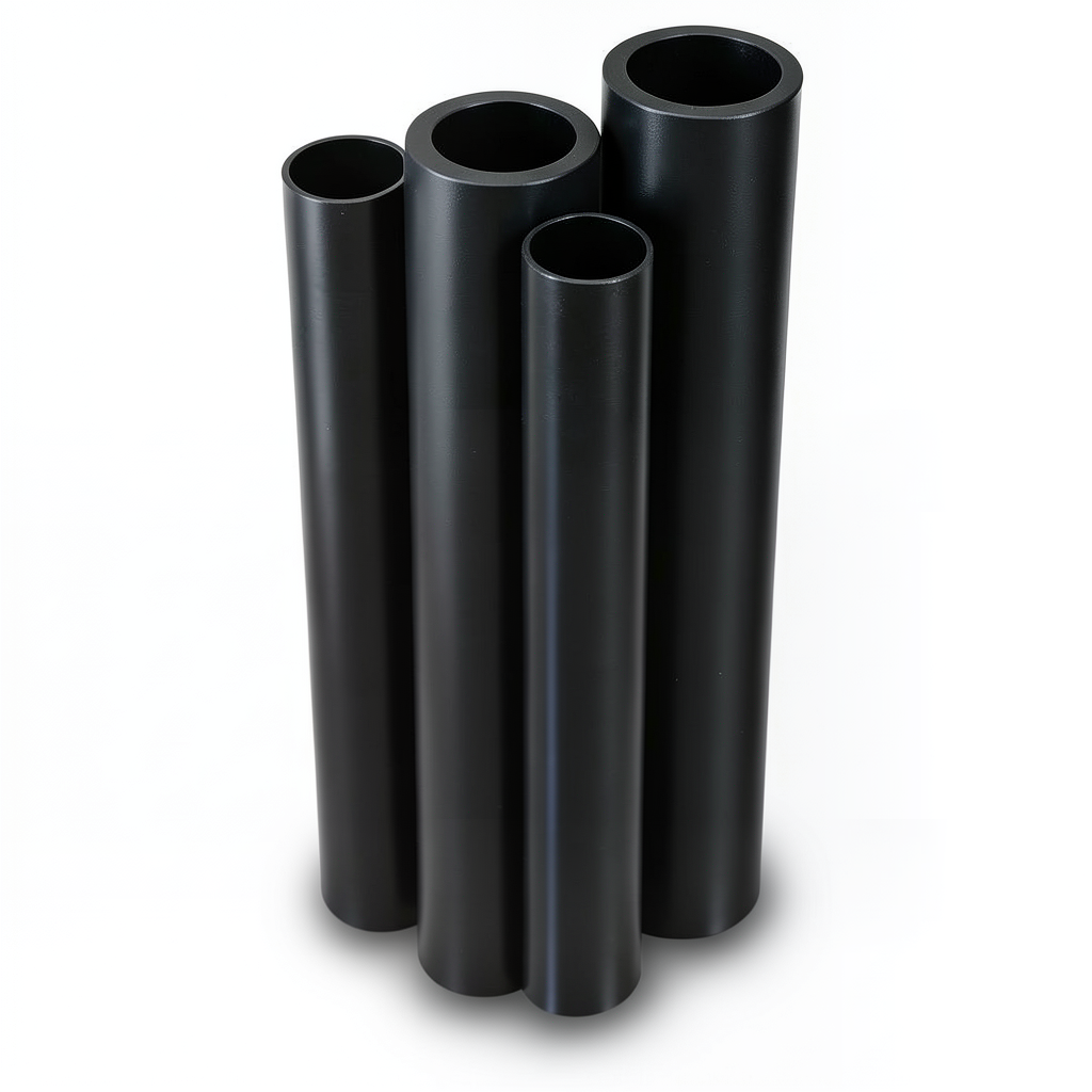 مواسير HDPE PE 80 ضغط 4.8 بار قطر 280 مم سمك 15.9 مم لون أسود